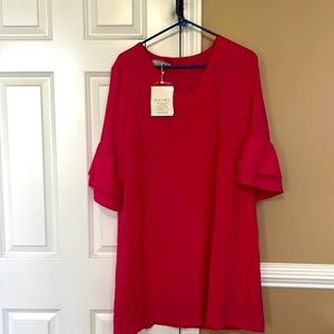 Belongsci dress, hot pink, XL, new with tags, zipper in back